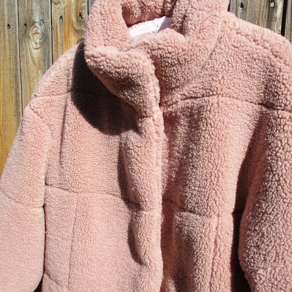LEVI'S Sherpa Fleece Short Teddy Jacket Size L NEW - Picture 6 of 11